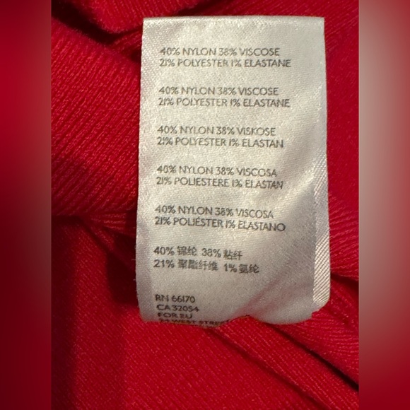 Saturday Sunday by Anthropologie Women’s Long Red Ribbed Tunic Oversized Size XS - Picture 6 of 8